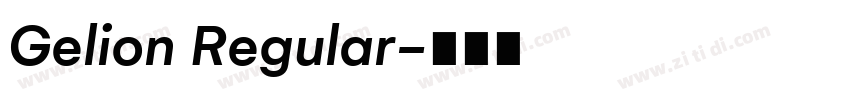 Gelion Regular字体转换